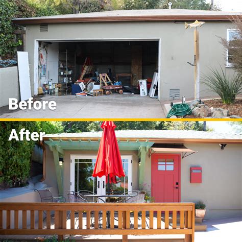 Garage Room Conversion Before After