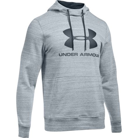 Under Armour Mens Triblend Sportstyle Logo Hoodie in Steel | Excell ...
