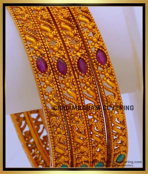 Buy Premium Quality Temple Bangles Set for Women