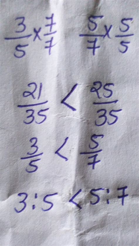 3:5 and 5:7 compare the following ratio - Brainly.in