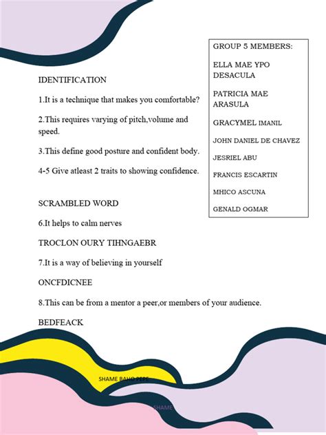 Image result for Driection of Identification Exam Example