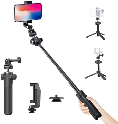 PGYTECH CapLock Extension Pole Mini Tripod with Phone Clip for DJI OSMO ...