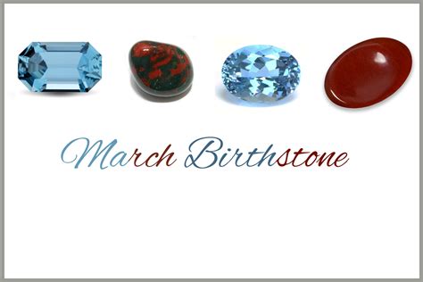 March Birthstone - Selection Of Four Stones For March Babies