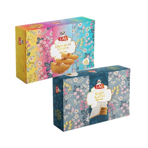 LAL Dryfruit Gujiya 250g with Kaju Katli Signature 400g | Festive ...