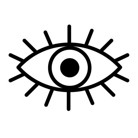eye drawing line art