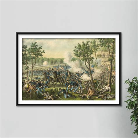 Battle of Champion Hills, 1887 Poster Art Print India | Ubuy