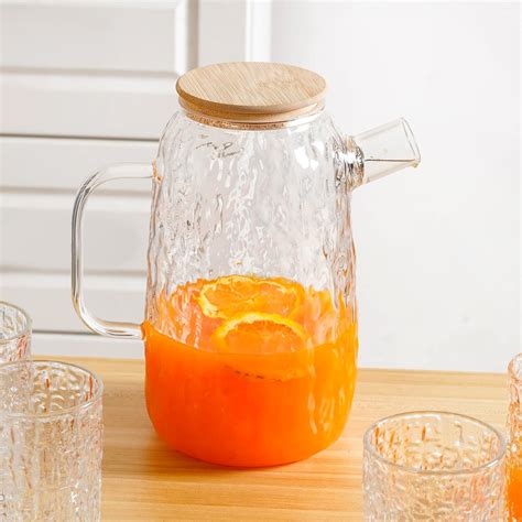 Abstract Textured Jug And Glass Set Of 7 Online - Premium Jug Set ...