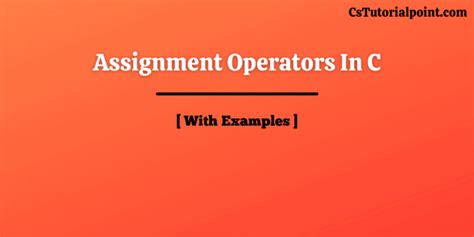 Image result for Assignment Operator Programming