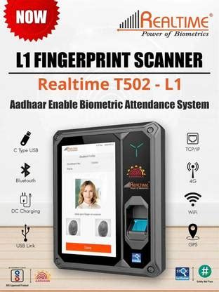 Realtime T502 L-1 with LAN (T502L-1) Aadhaar Enabled Biometric ...