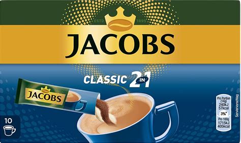 Jacobs Classic 2 in 1 Instant Coffee 140g : Amazon.in: Grocery ...