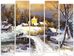 HD RAPID DESIGN Multiple Frames Split Art Texture MDF Wall Paintings ...