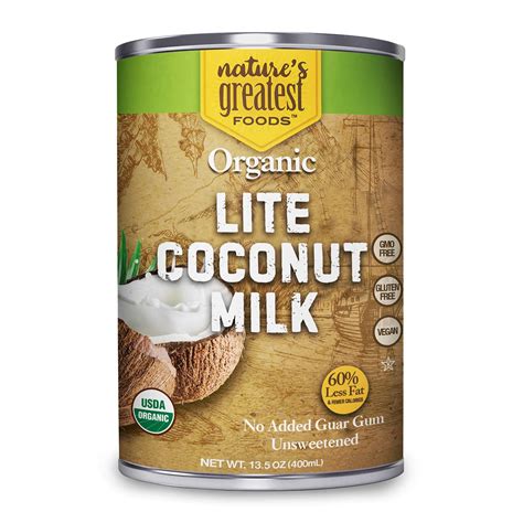 Organic Light Coconut Milk by Nature's Greatest Foods - 13.5 Oz - No ...