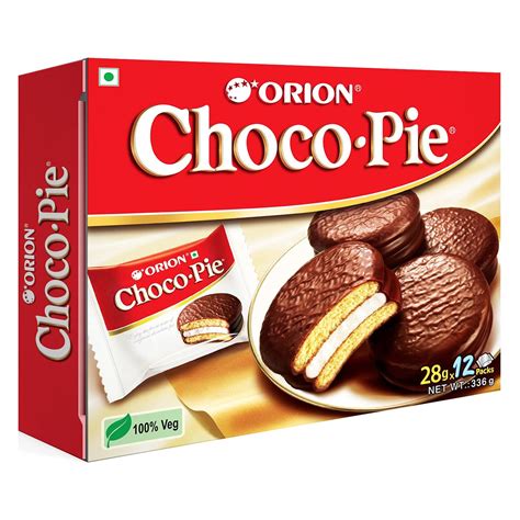 ORION Choco Pie - Chocolate Coated Soft Biscuit 12 Pcs Pack, 336 gram ...