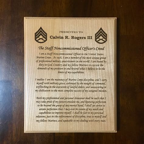 Usmc Nco Creed Print