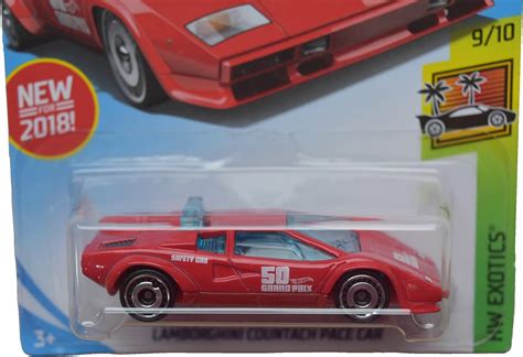 Hot Wheels Red Lamborghini Countach Exotics 910 Pace India | Ubuy