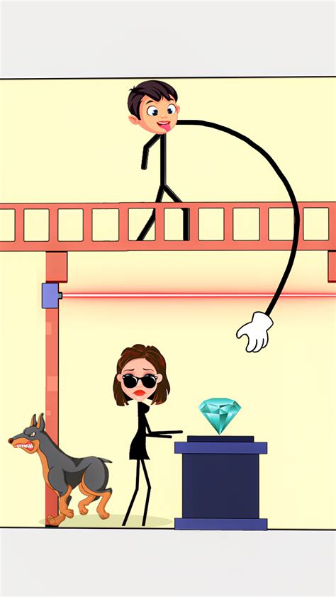 Stickman Thief Puzzle: Stickman Puzzle Game. Solve Brain Puzzles, guide ...