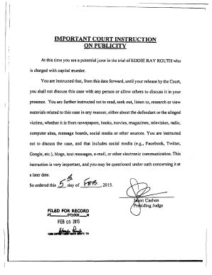 Fillable Online 2015 QIM - Wild About Trial Fax Email Print - pdfFiller