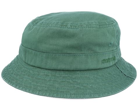 Cotton Twill Green Bucket | Hatstoreworld.com