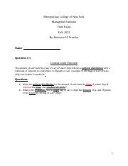 Image result for Managerial Statistics Course