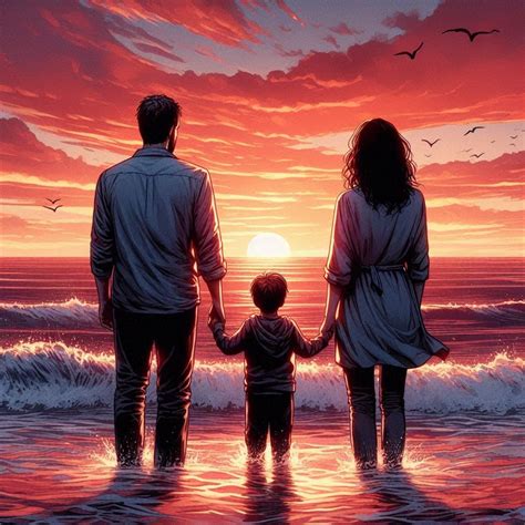 Best 13 Mother and son, mother father and son by Rosaliartbook ...