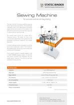 Datasheet Sewing Machine - STATEC BINDER GMBH - PDF Catalogs ...