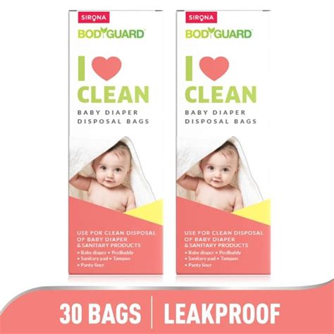Buy Bodyguard Baby Diaper Disposable Bags, Oxo Biodegradable & Leak ...