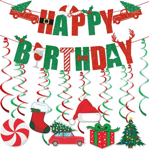 A festive clipart image of a Happy Birthday cake with a reindeer and ...