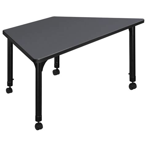 Regency Classroom Tables Gray 4-Person Training Table (48-in W x 34-in ...