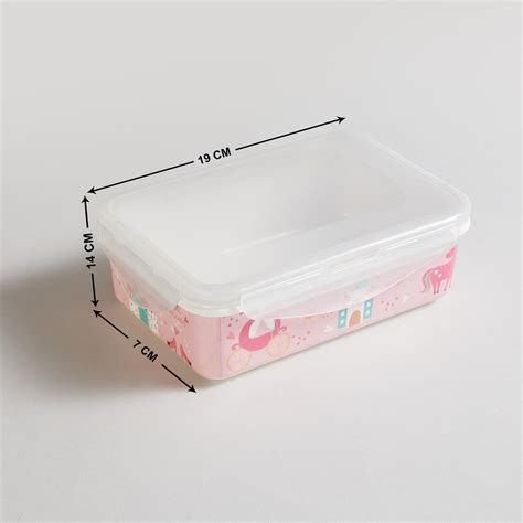 Buy Glee Unicone Multicolour Printed Melamine Rectangular Lunch Box ...