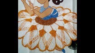 Niña Margarita Terminada Bordado Fantasía | Cantinho do Video
