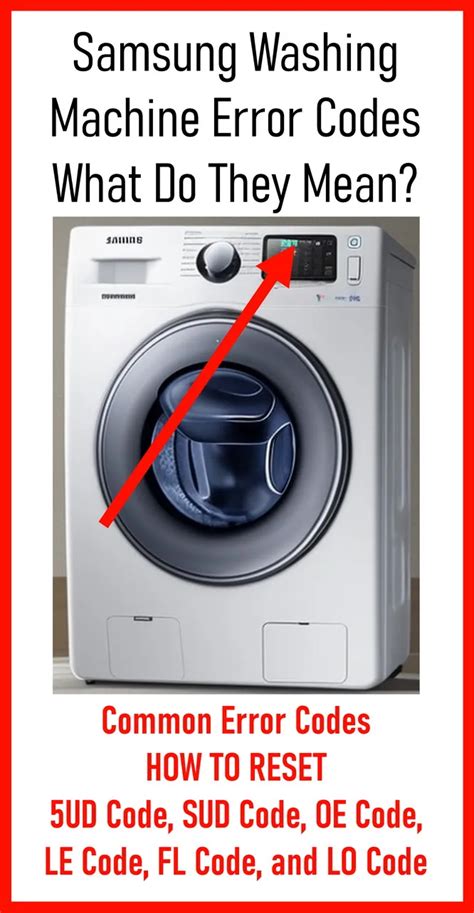 Image result for Samsung Washing Machine SC Error Code