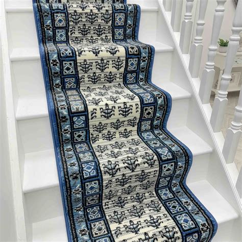 Mayan Blue Stair Runners | Runrug