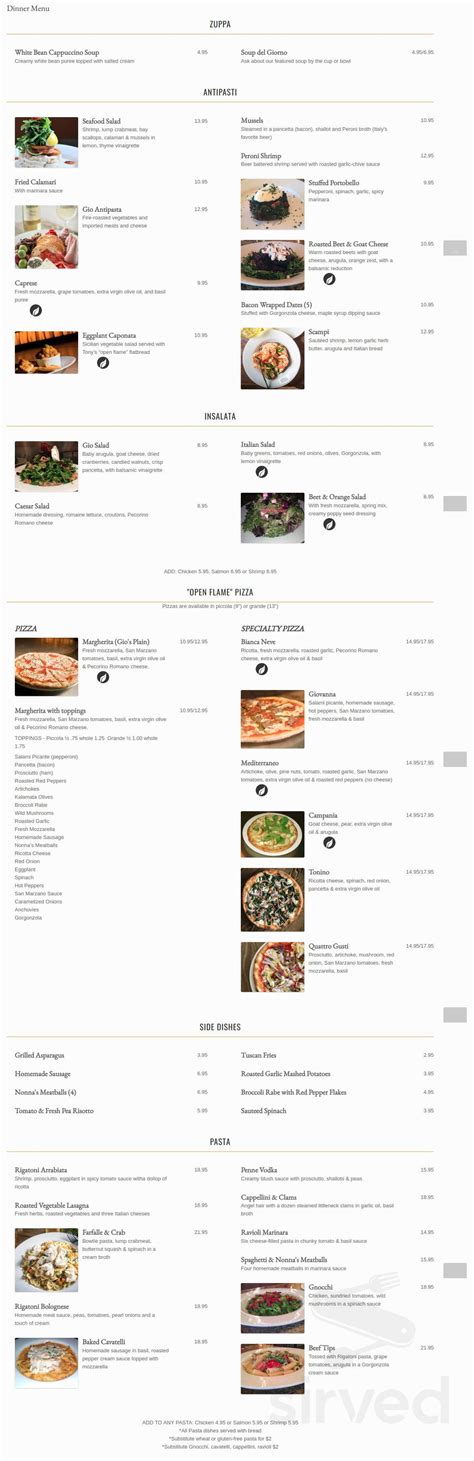 Gio Italian Grill menu in Macungie, Pennsylvania, USA