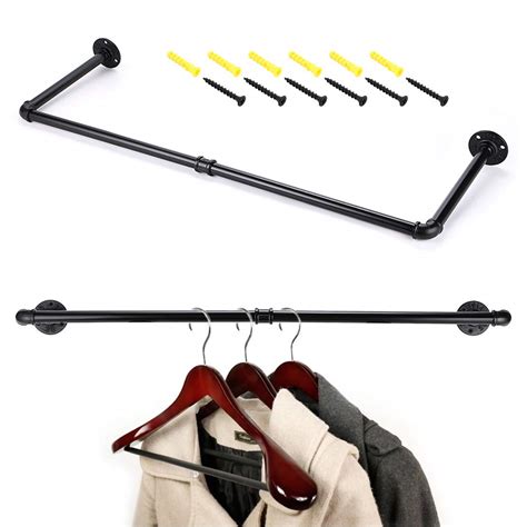 Buy SUMNACONIndustrial Pipe Clothing Rack Bar - Heavy Duty Rustic Coat ...