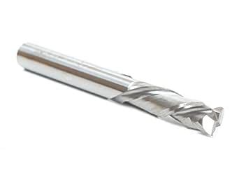 Yonico CNC Compression Bit 2 Flute Spiral End Mill Router Bit 1/4-Inch ...