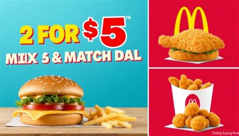 McDonald's Menu 2 for $5: The Offering Menu Specials - Rudys Pub and Grill