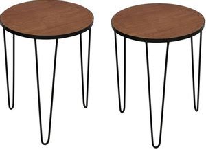 madarks Set of 2 Metal MDF Multi Utility Side Table Metal Side Table ...