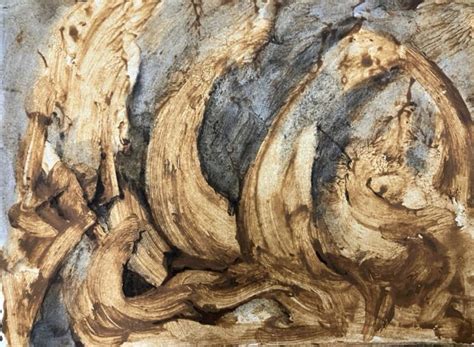 "Metamorphosis 11": Brown Mixed Media Painting by Sangeeta Kodimyala ...