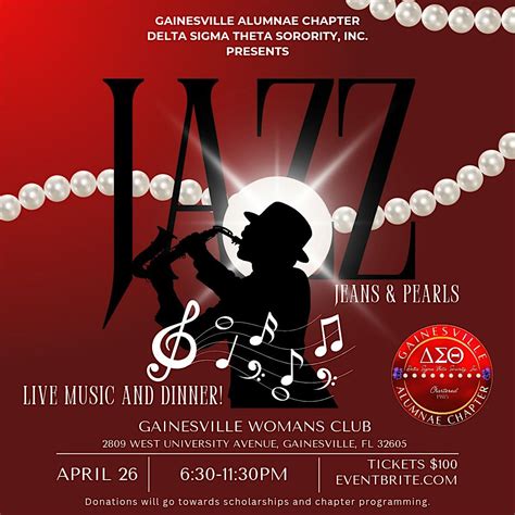 Jazz, Jeans & Pearls, Gainesville Woman's Club Inc, 26 April 2025 ...
