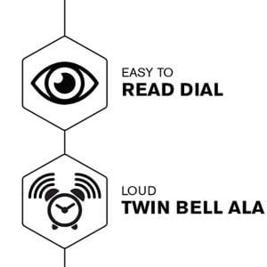 Sarth Shopobox Alloy Steel, Glass Twin Bell Edition Vintage Look with ...