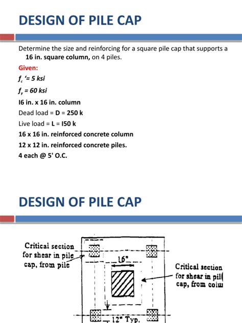 Image result for Pile Cap Design Calculation Example