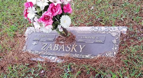 Corinne Corley Zabasky (1910-1999) - monumento Find a Grave