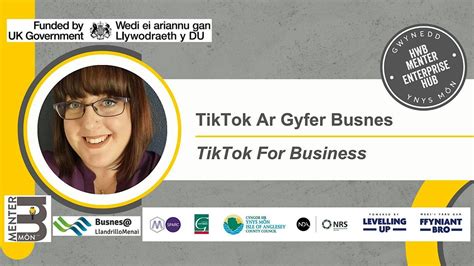 IN PERSON - TikTok Ar Gyfer Busnes // TikTok For Business, Busnes@ GLLM ...