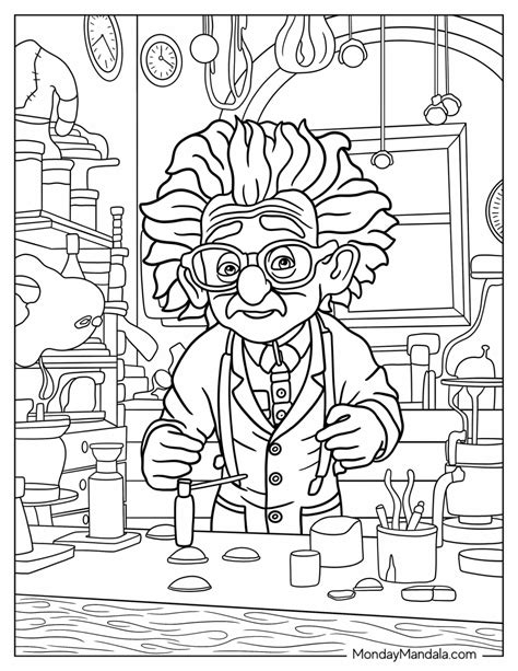 Science Lab Coloring Pages 的图像结果