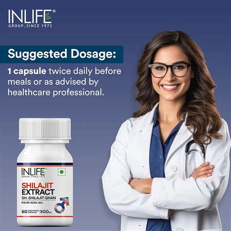 Buy Shilajit Extract Supplement, 500 mg - 60 Veg Capsules | Inlife