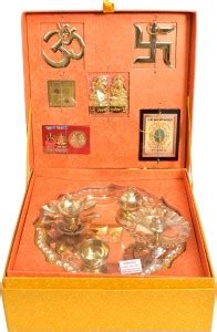 Happywagon | Orange Puja Box | 30 Items Set | Navratri & Diwali Gift ...