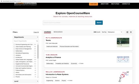 Image result for MIT Courseware