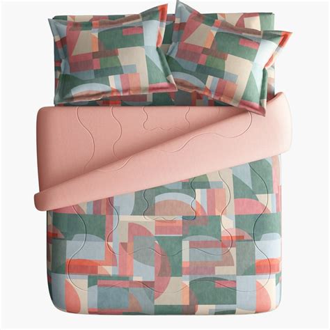 Buy PORTICO Facets Cotton 4Pcs Printed Double Bed-In-A-Bag Set from ...
