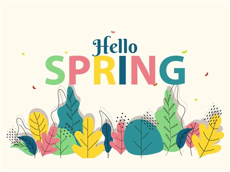 Image result for Hello Spring Colorful