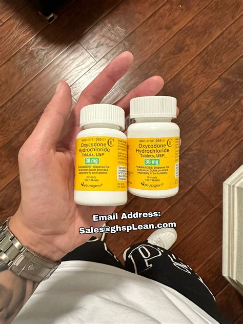 Oxycodone Hydrochloride Alvogen 30mg - ghsplean